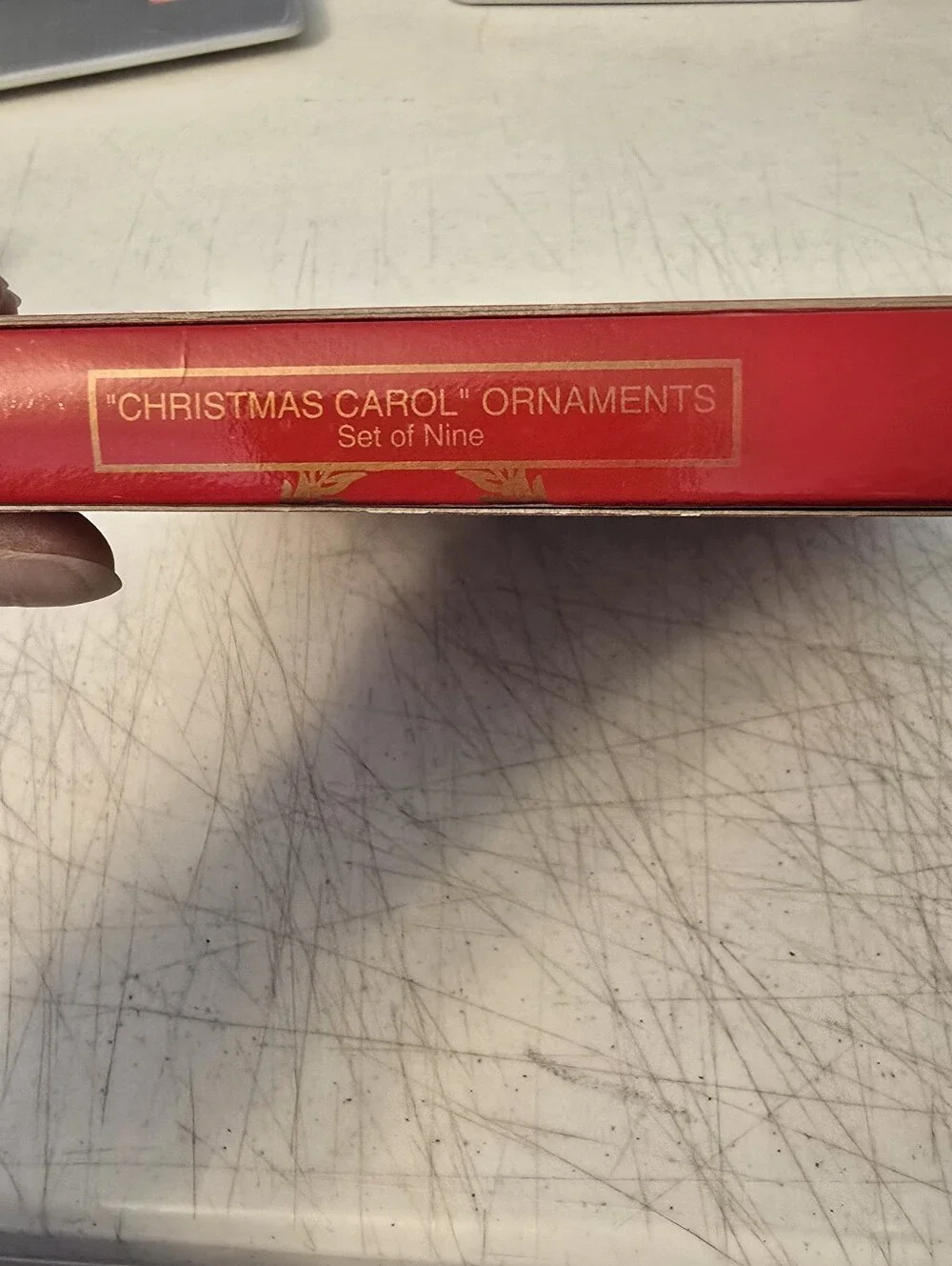 Vintage 1995 May Dept. Stores Pewter Christmas Carol Ornaments Set of Nine